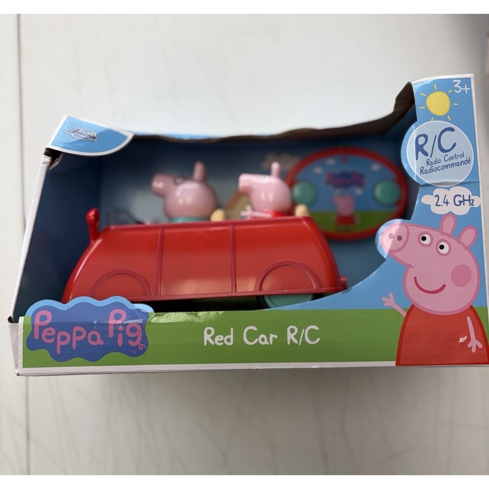 Peppa Pig Adventures Peppa's Family Red Radio Control Car - New Bx Dmg